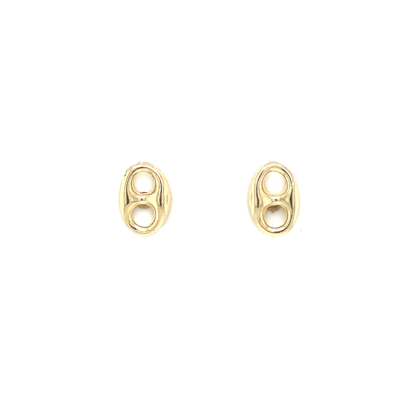 Oval Link Earring Stud | Luby Gold Collection | Luby