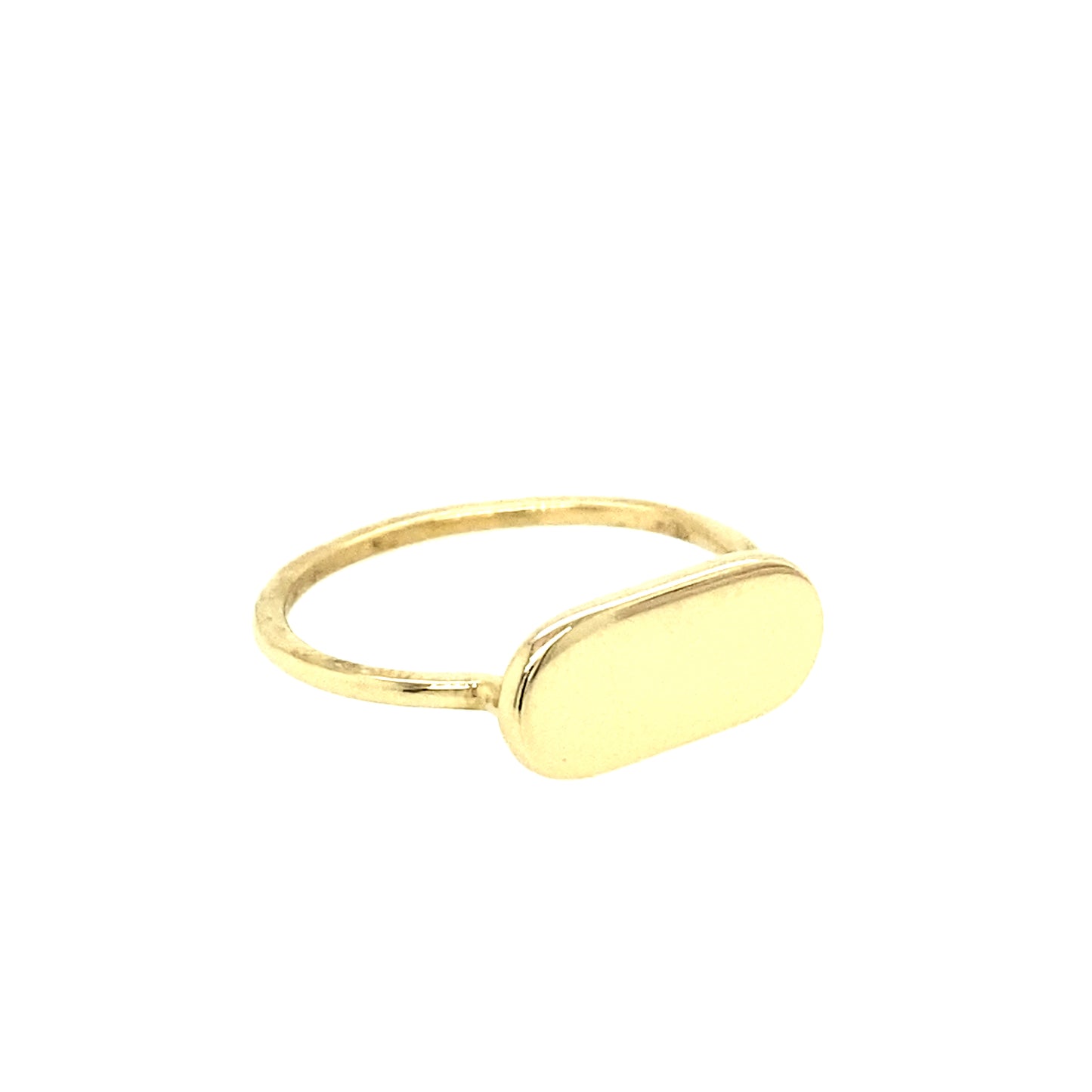 14K Gold Ring Oval Shape | Luby Gold Collection | Luby
