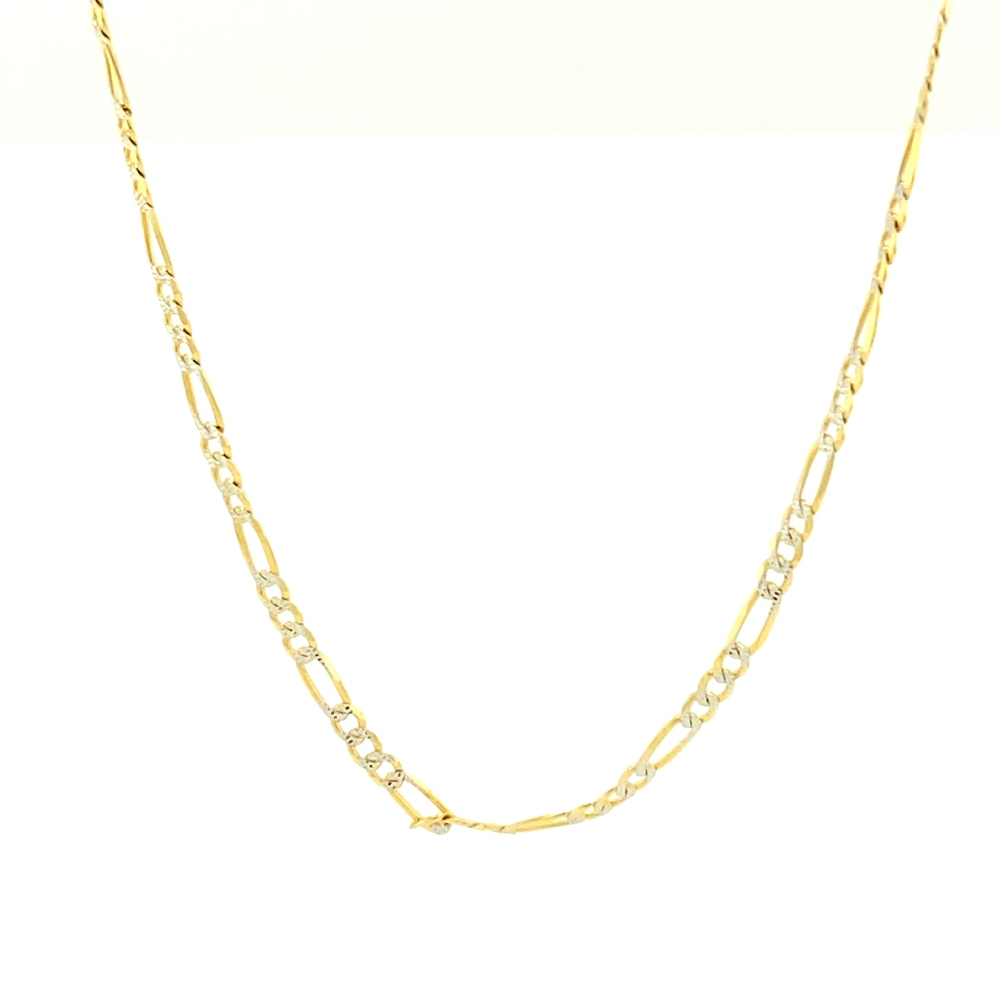 14K 2/t Gold Figaro Chain | Luby Gold Collection | Luby