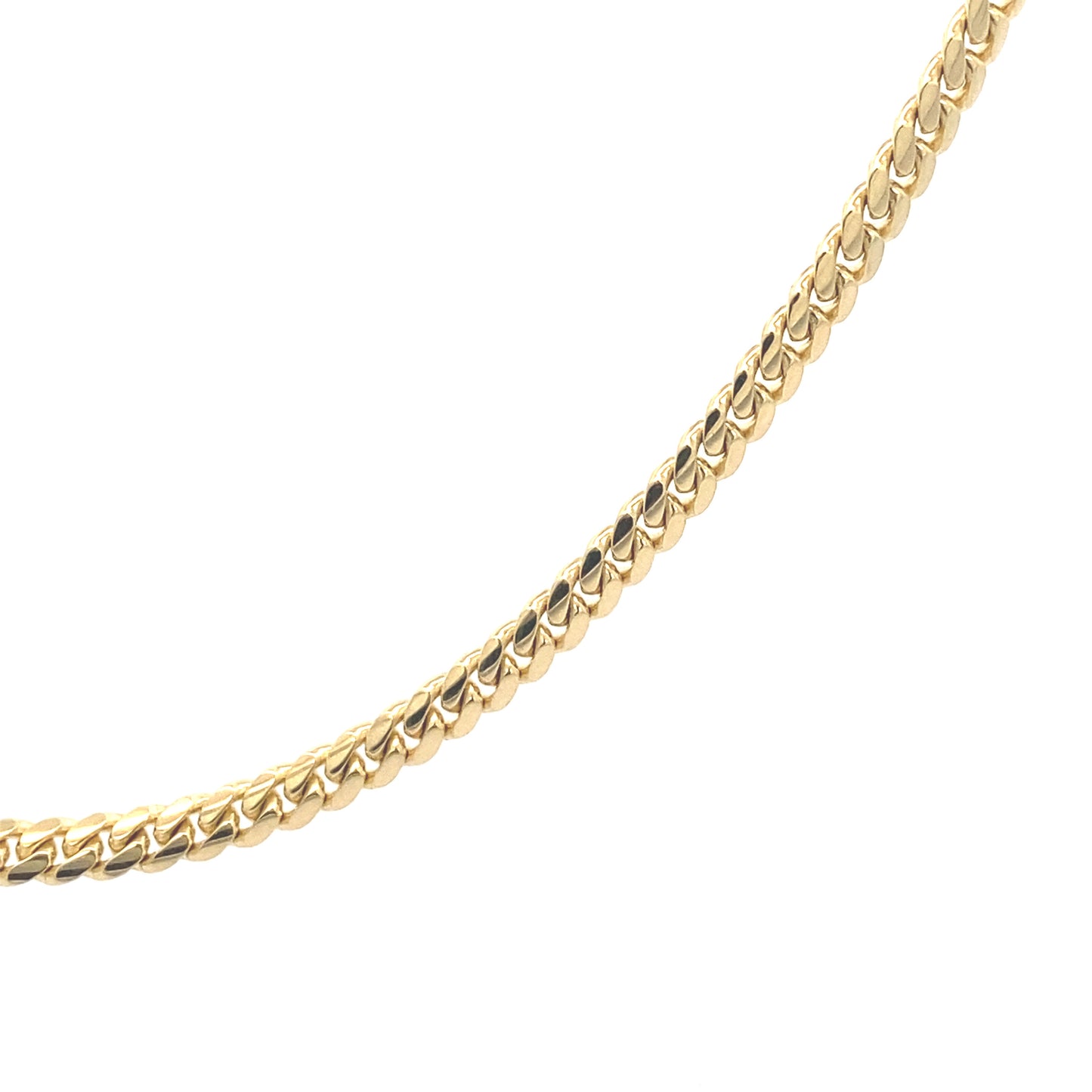 14K Gold Solid Cuban Chain 3mm | Luby Gold Collection | Luby