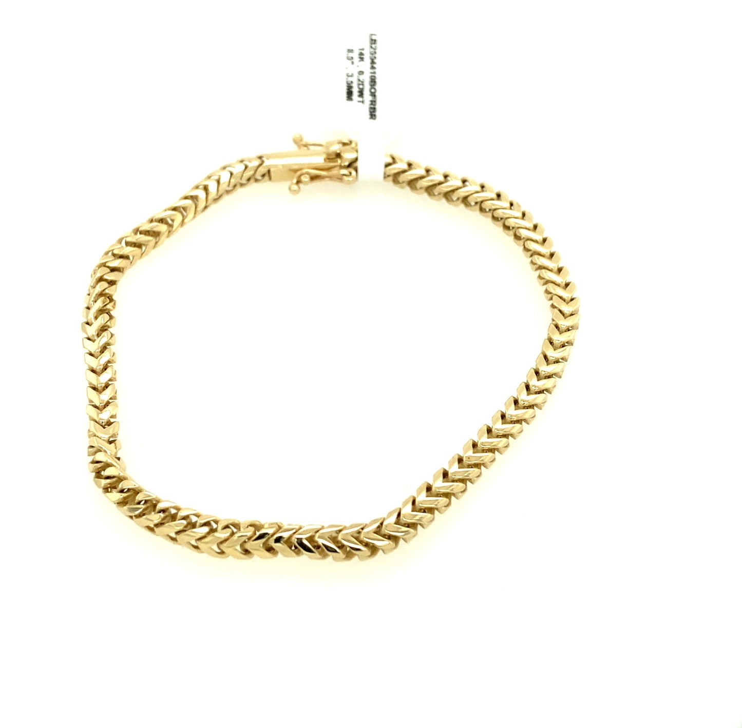 14K Gold Bold Franco Bracelet | Luby Gold Collection | Luby