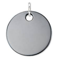 Hematite Disc Charm (Silver/Black) | Thomas Sabo | Luby