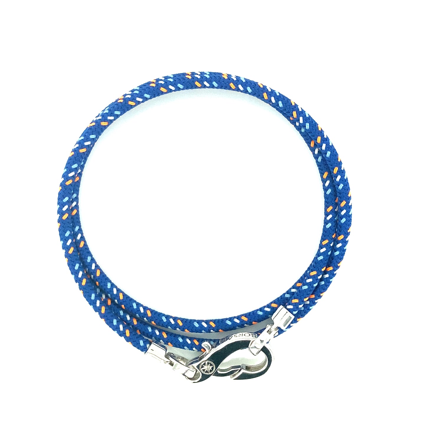 Triple Cord Polyester Blue Multi Color With Silver Hook | BORSARI | Luby