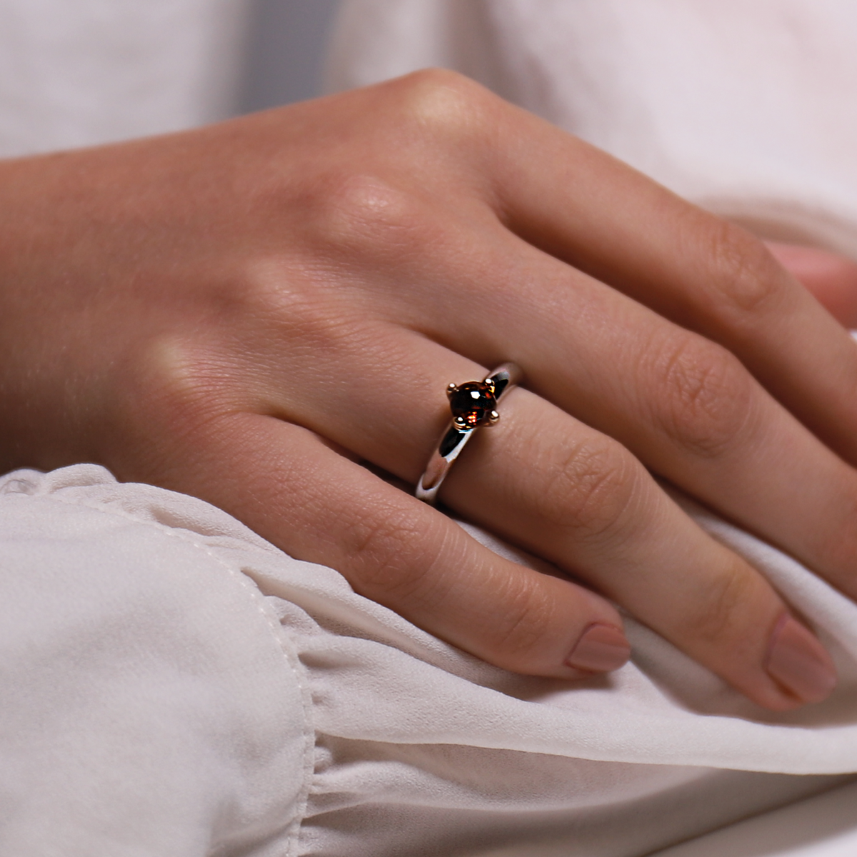 MILANO RED SOLITAIRE RING | Ti Sento Milano | Luby