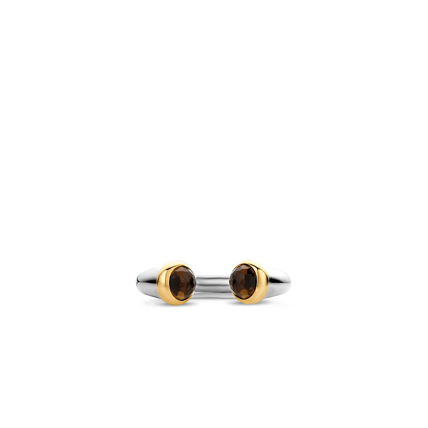 DOUBLE STONE TWO-TONE RING | Ti Sento Milano | Luby