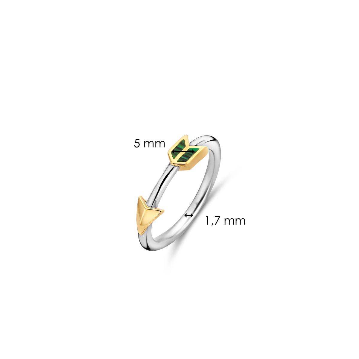 MALACHITE ARROW RING | Ti Sento Milano | Luby