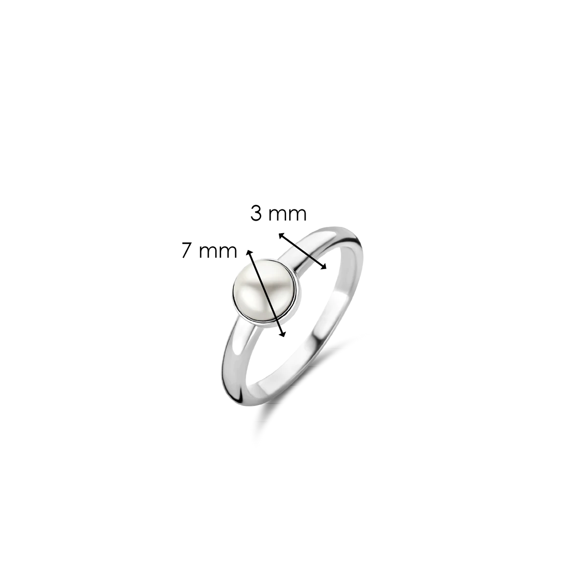 White Pearl Ring | Ti Sento Milano | Luby