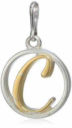 Two-Tone Letter C Charm (Silver/Gold) | Alex and Ani | Luby