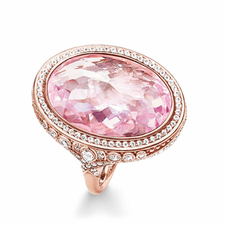 Infinity of Love Corundum Stone Ring (Rose-Gold/Pink) | Thomas Sabo | Luby
