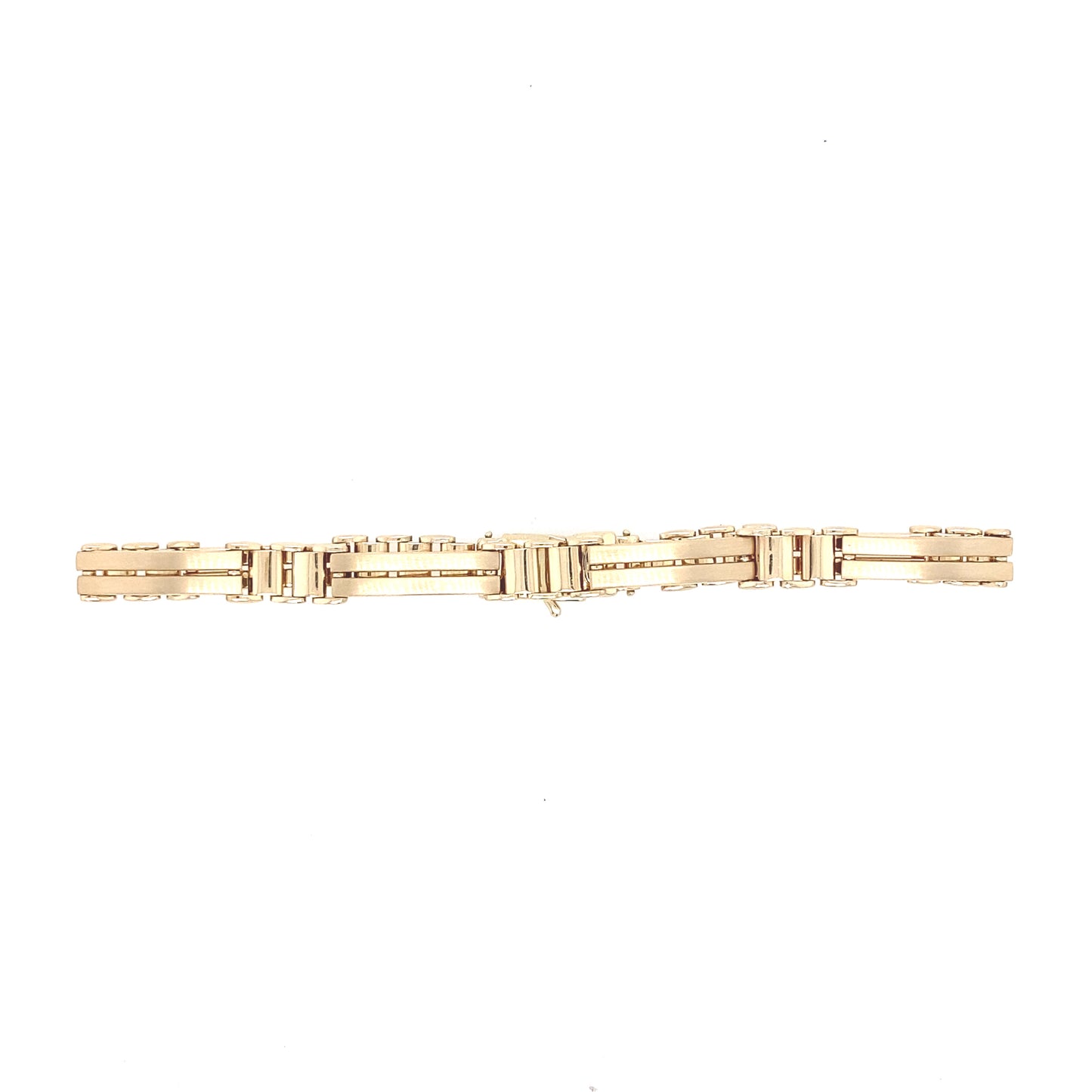 14K Gold Flat Long Link Bracelet | Luby Gold Collection | Luby