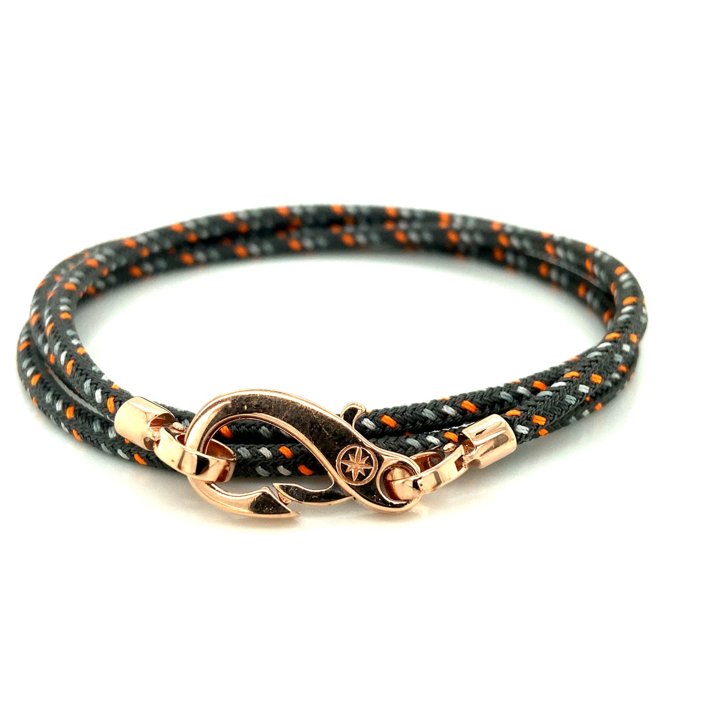 Triple Cord Polyester Gray Multi Color With Rose Gold Hook | BORSARI | Luby