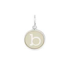 Letter B Etching Charm (Silver) | Alex and Ani | Luby
