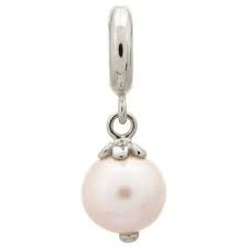 White Pearl Treasure Charm (Silver/White) | Endless Jewelry | Luby