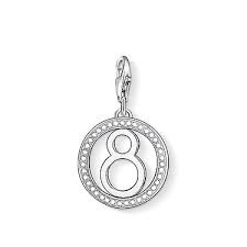Lucky Number 8 Charm (Silver) | Thomas Sabo | Luby