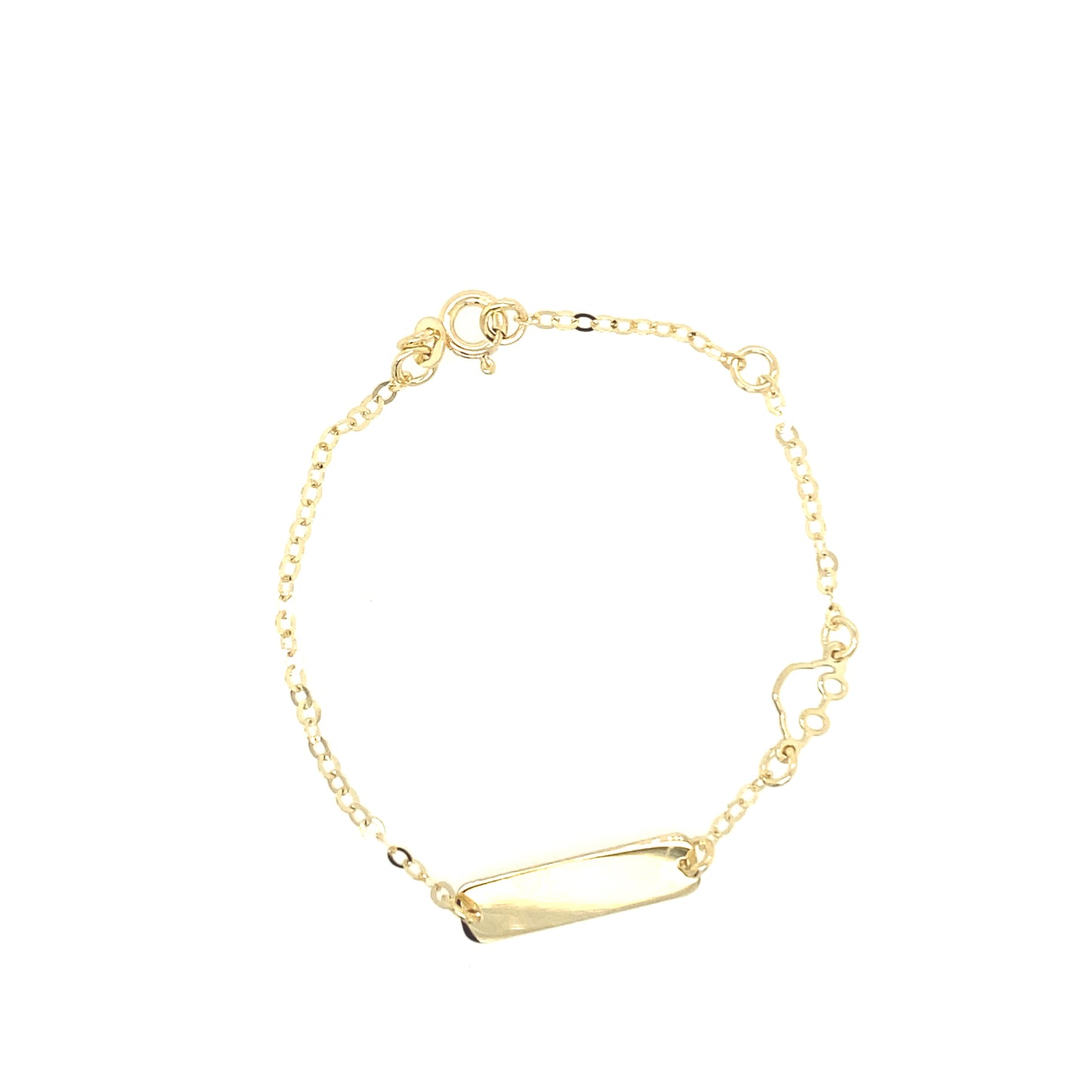14k Gold Baby Bracelet with Car Shape | Luby Gold Collection | Luby