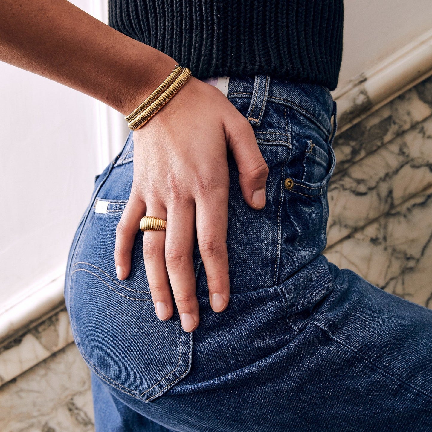 SILVER BANGLE | Ti Sento Milano | Luby