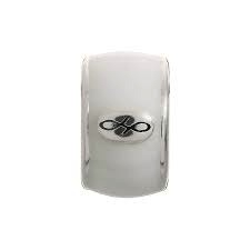 White Enamel Charm (Silver/White) | Endless Jewelry | Luby