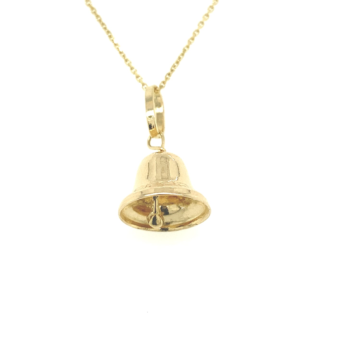 14k Gold Ringing Bell Pendant | Luby Gold Collection | Luby