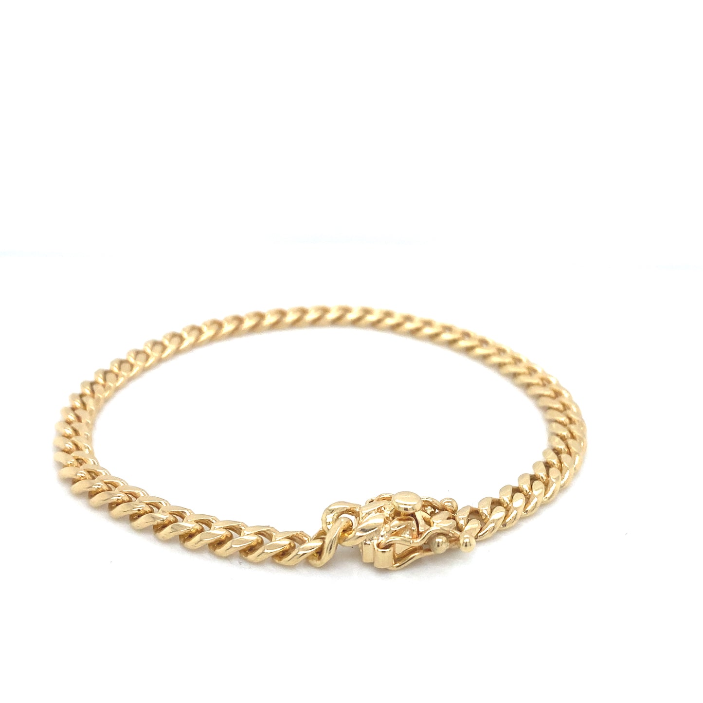 14K Cuban Solid Gold Bracelet | Luby Gold Collection | Luby