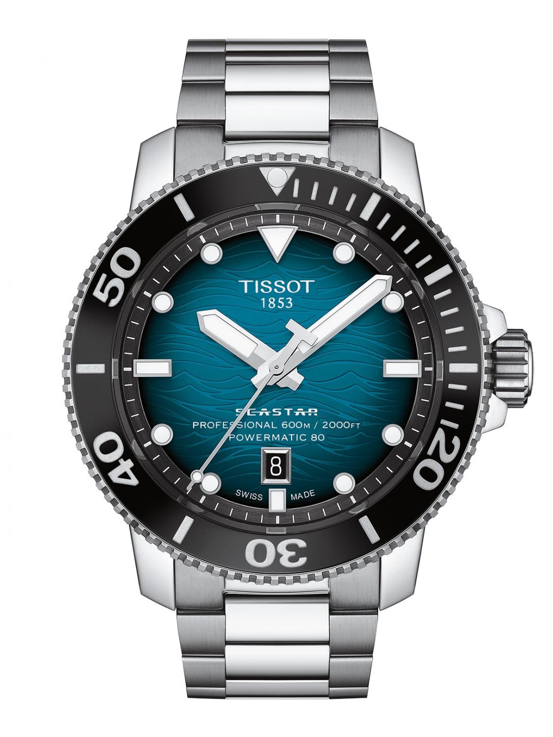 Seastar 2000 Powermatic 80 (Silver/Turquoise) | Tissot | Luby