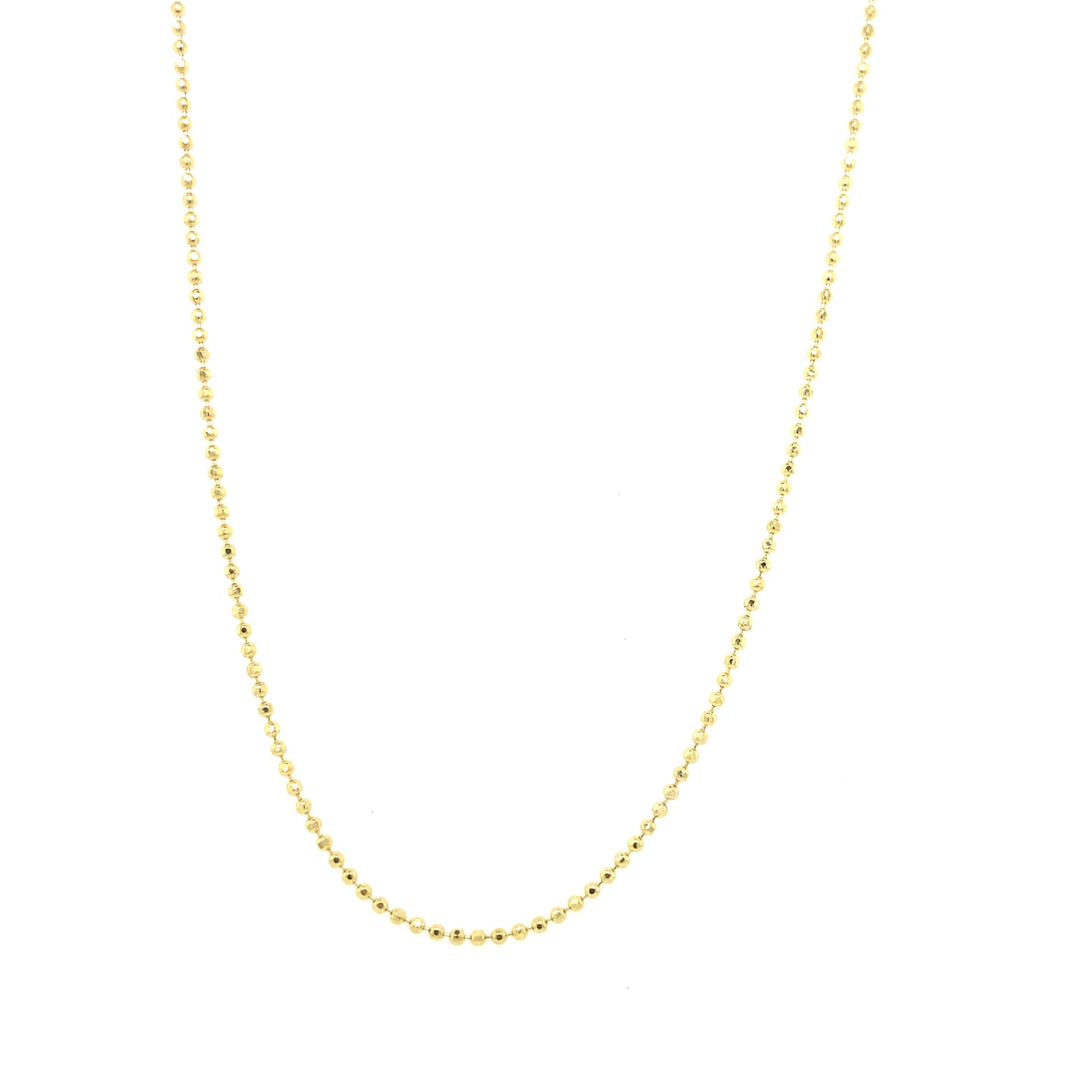 10K FANCY BEADED CHAIN | Luby Gold Collection | Luby