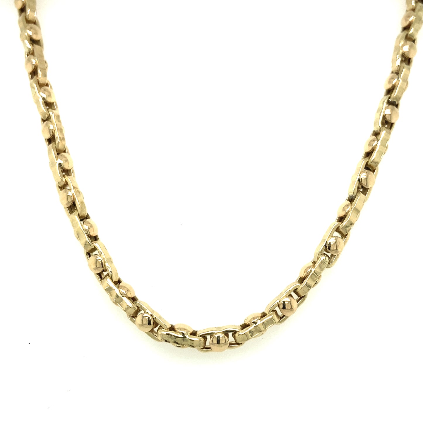 14K Hand Made Link Fancy Necklace | Luby Gold Collection | Luby