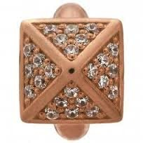 White Shiny High Rise Charm (Rose-Gold/White) | Endless Jewelry | Luby