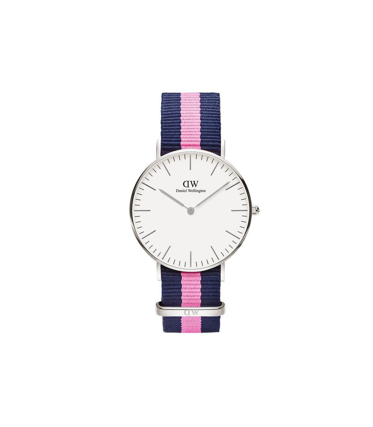 Classic Swansea Watch (Navy Blue-Pink/Silver) | Daniel Wellington | Luby