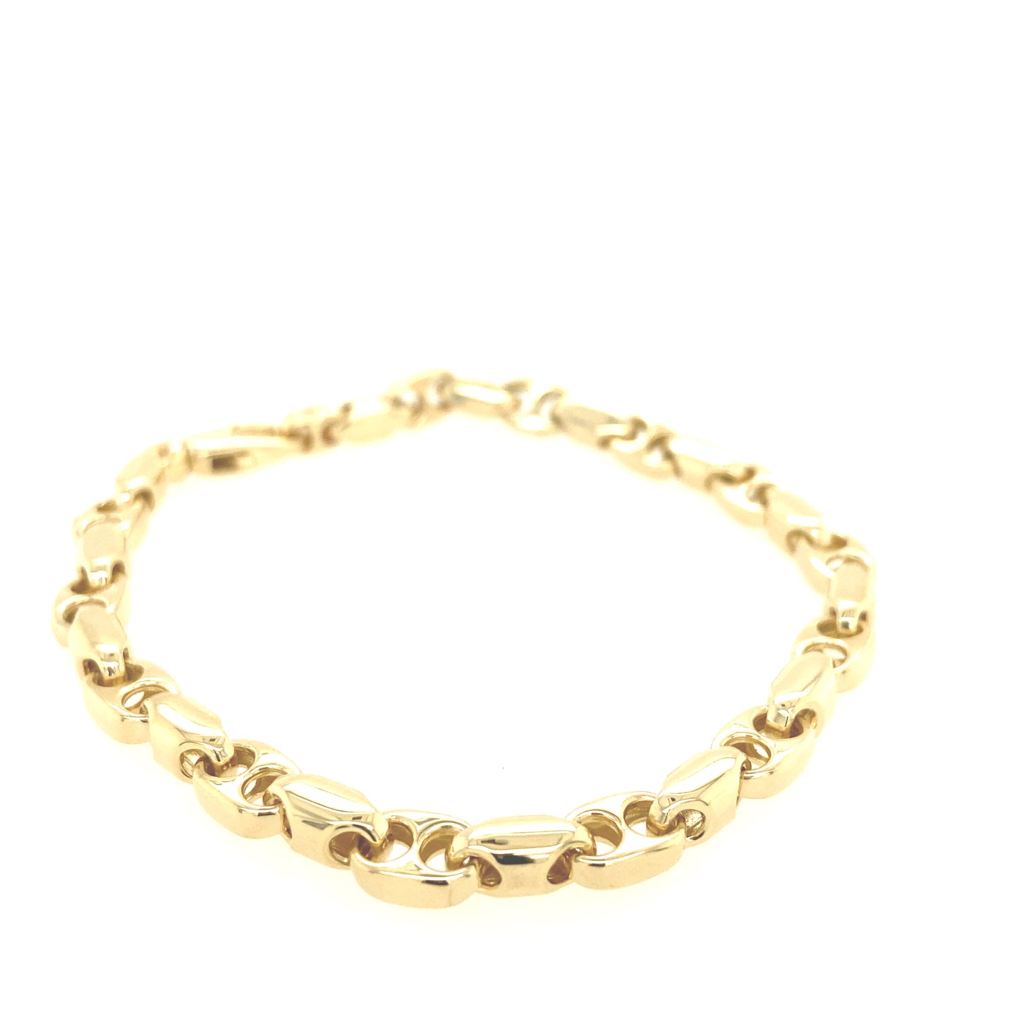 14K Hand Made Link Fancy Bracelet | Luby Gold Collection | Luby