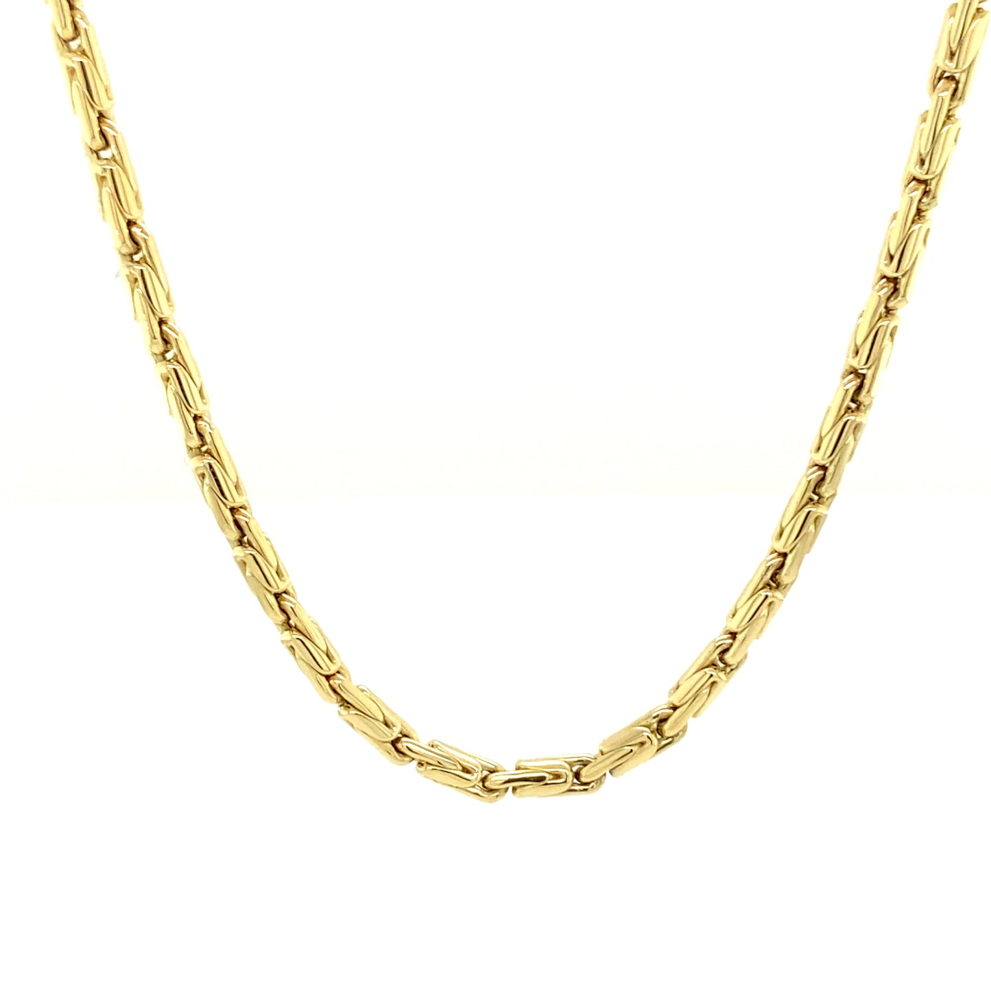 14K Gold Fancy Barrel Chain | Luby Gold Collection | Luby