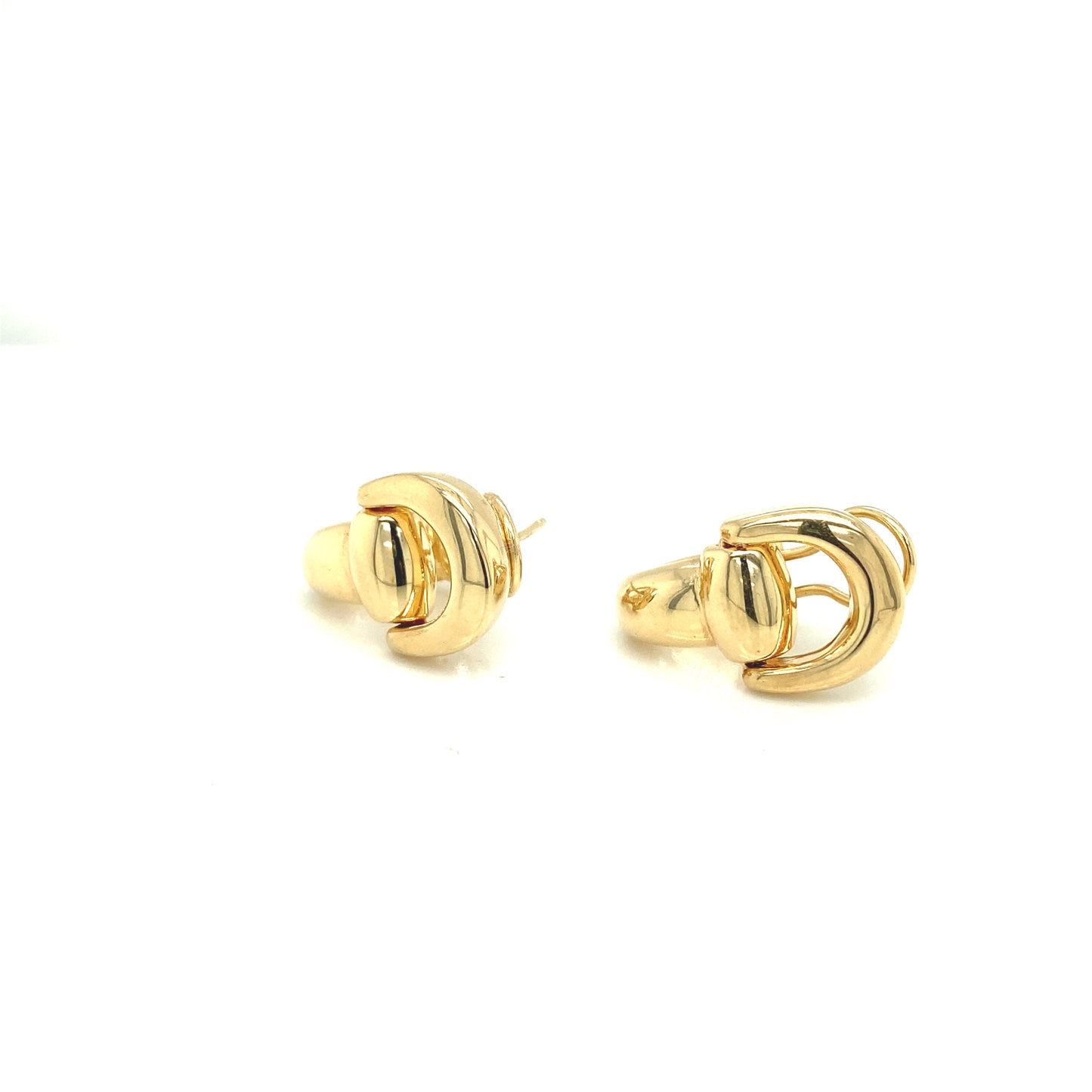 14K BUCKLE EARRINGS | Luby Gold Collection | Luby