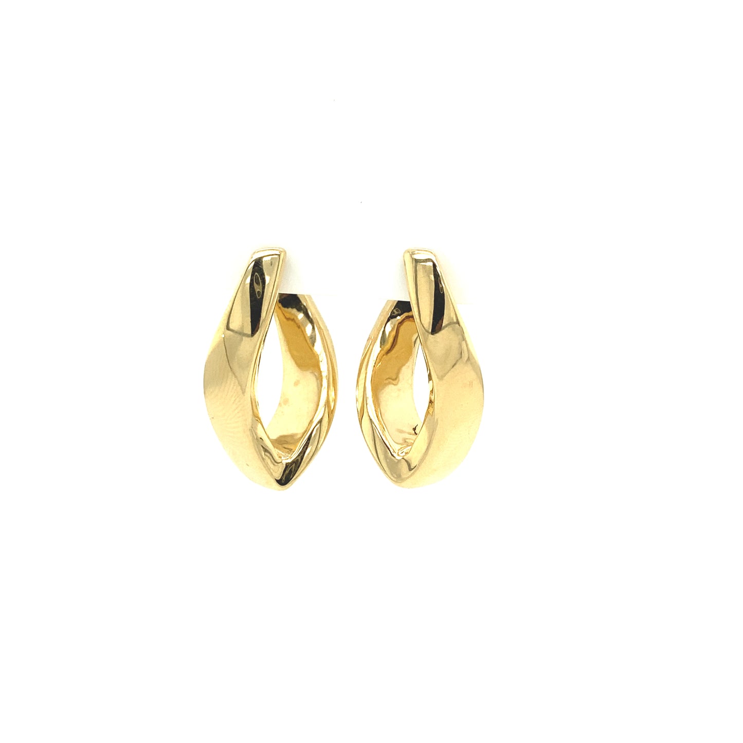 14K Gold Twist Earring Hoops | Luby Gold Collection | Luby
