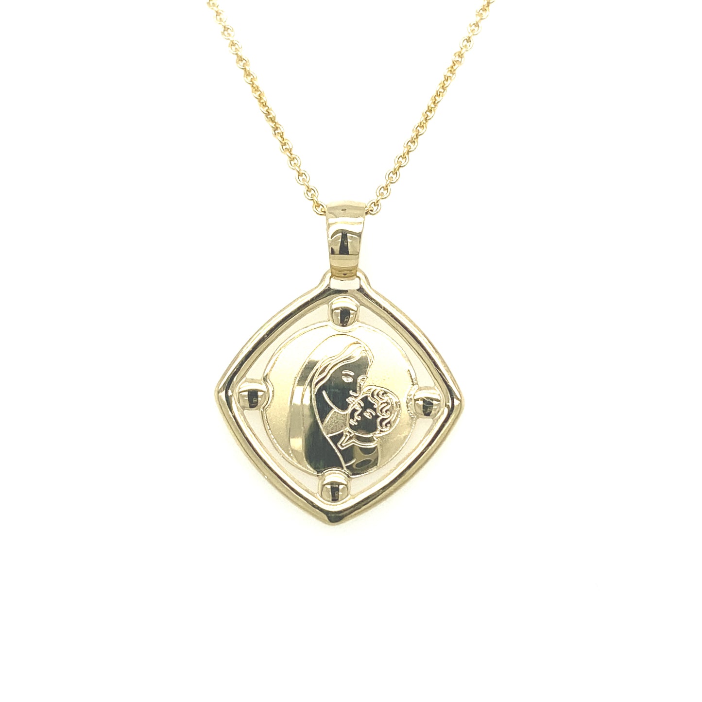 14K Gold Mother Love Pendant | Luby Gold Collection | Luby