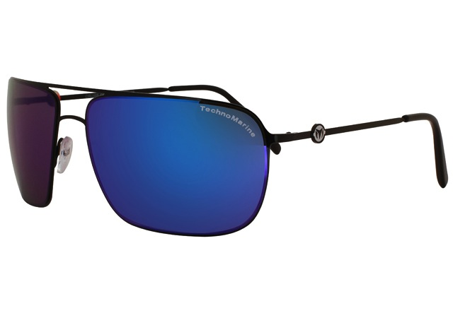 TechnoMarine Cruise Steel Sunglasses (Black/Blue) | Techno Marine | Luby
