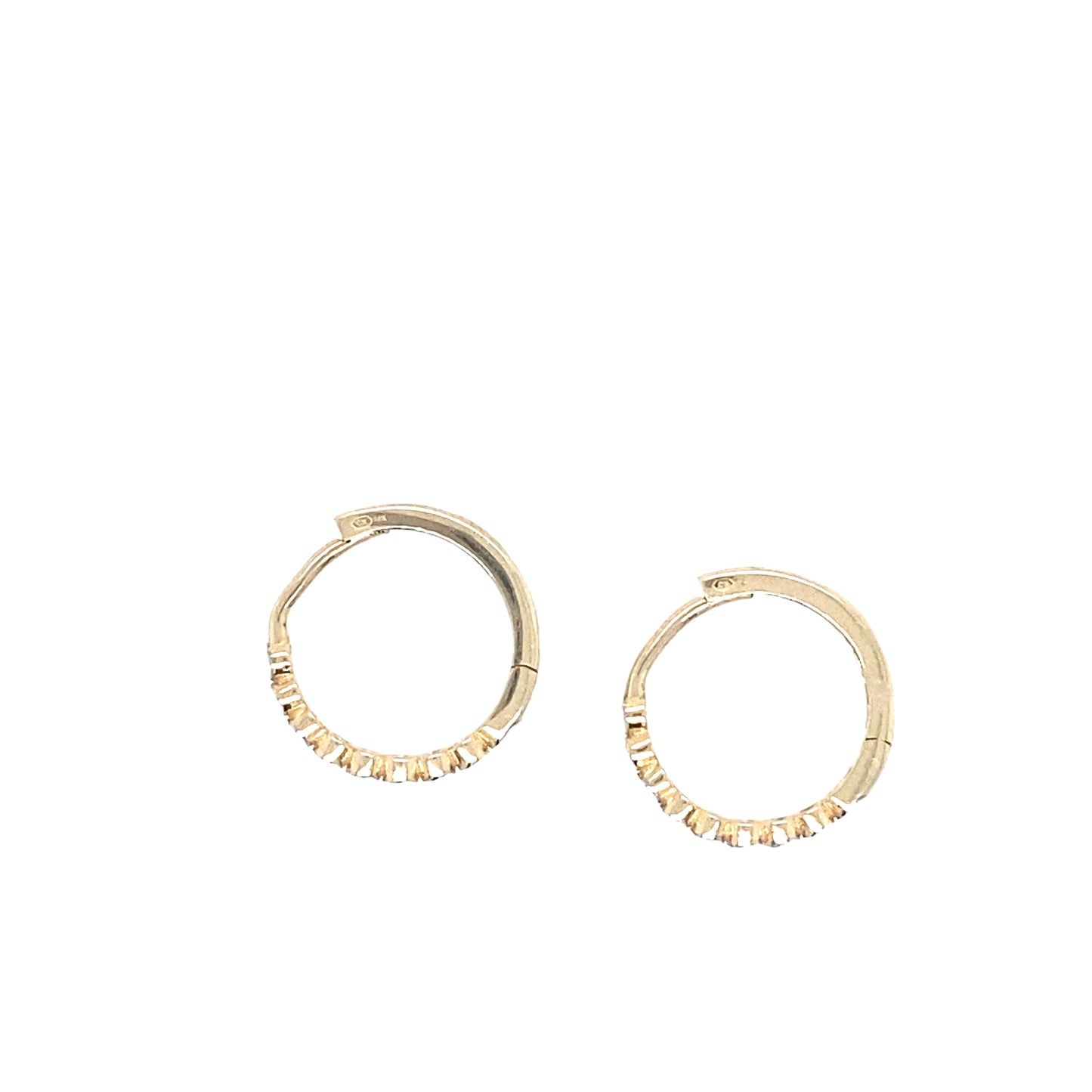 14K Gold 2/t Hoops | Luby Gold Collection | Luby