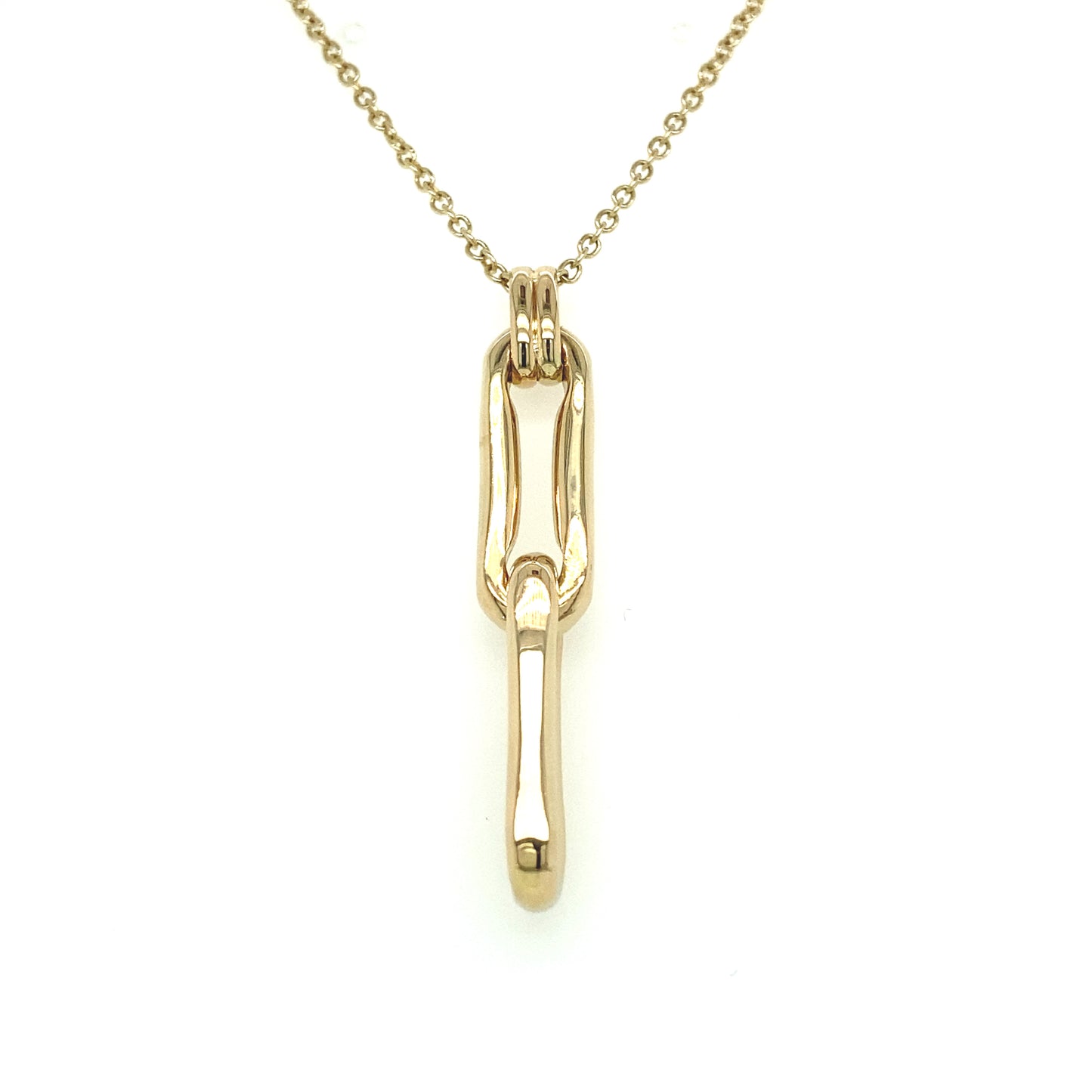 14k Gold Double Links Necklace | Luby Gold Collection | Luby