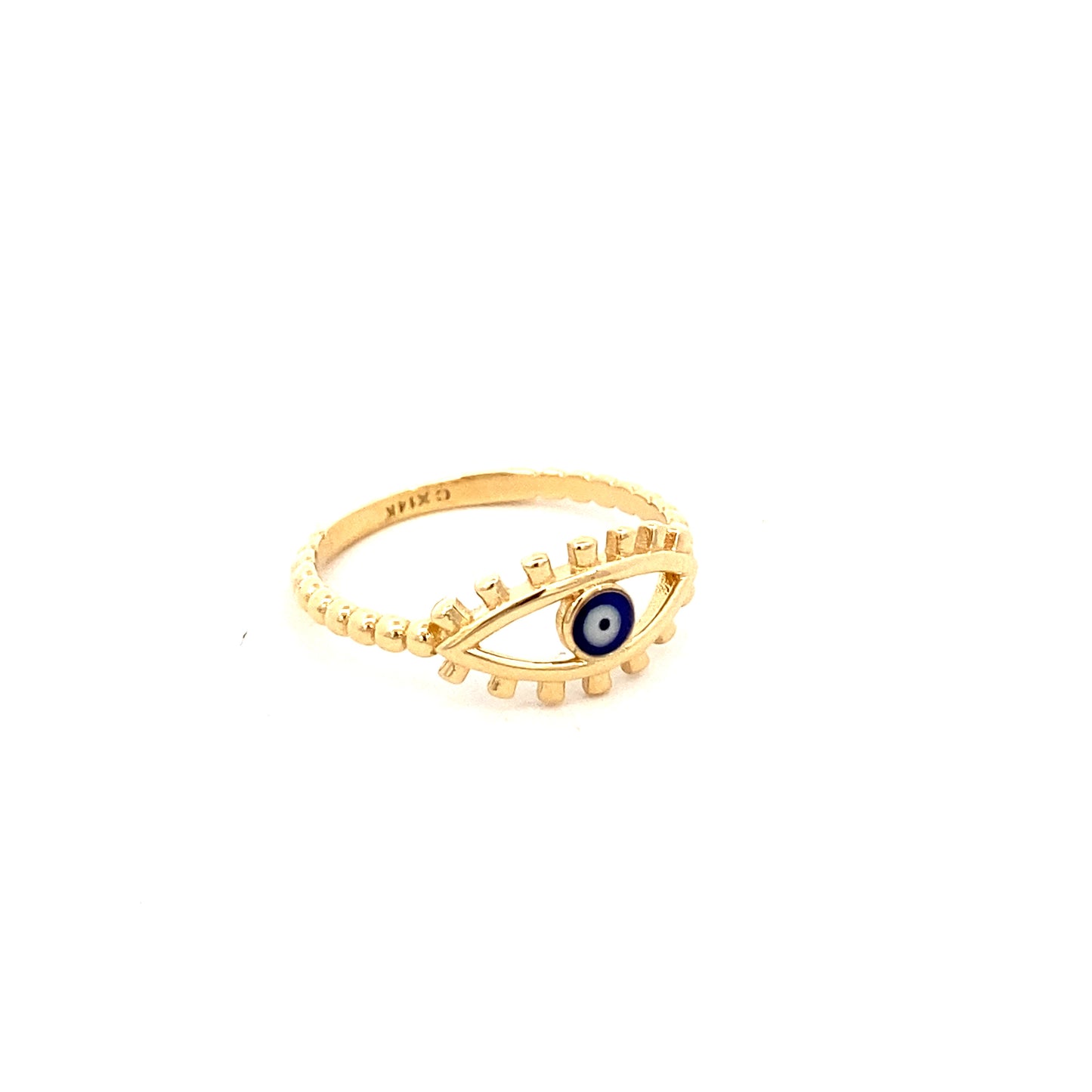 14K Gold Evil Eye Ring | Luby Gold Collection | Luby