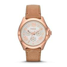 Cecile Multifunction Watch (Rose-Gold/Beige) | Fossil | Luby