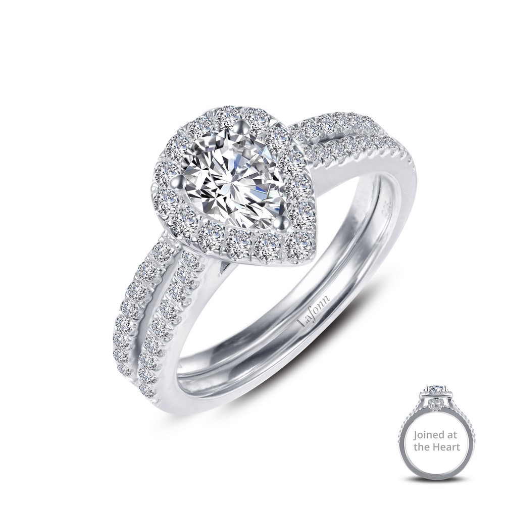 Joined at the Heart Pear-Shaped Wedding Set | LAFONN | Luby