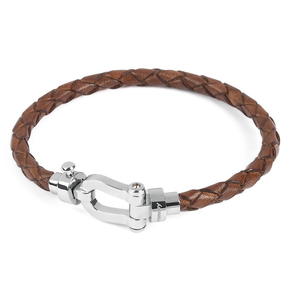 Rodeo Leather Bracelet (Brown) | Brosway Italia | Luby