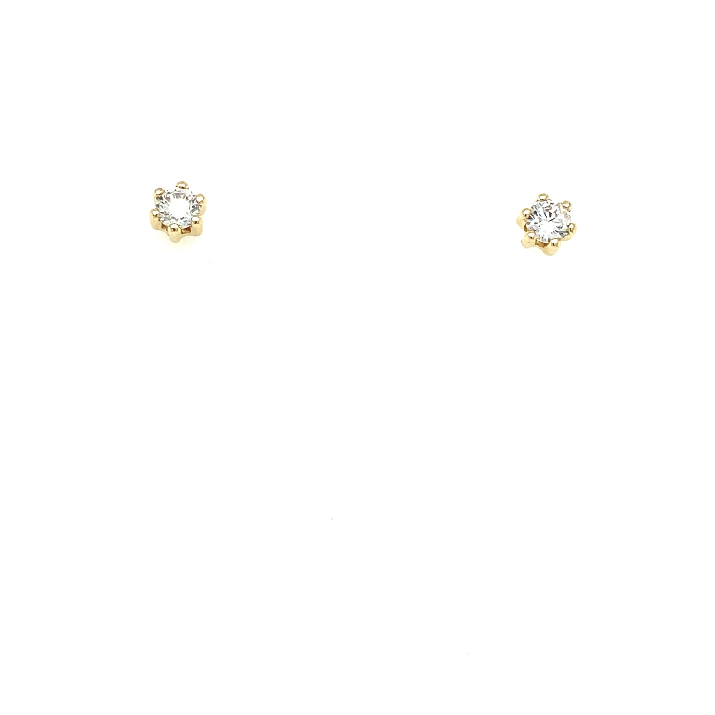GOLD 6 PRONG CZ | Luby Gold Collection | Luby