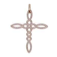 Infinity of Love Cross Charm (Rose-Gold) | Thomas Sabo | Luby
