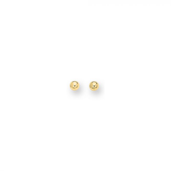 14K Gold 5mm Post Earring | Luby Gold Collection | Luby