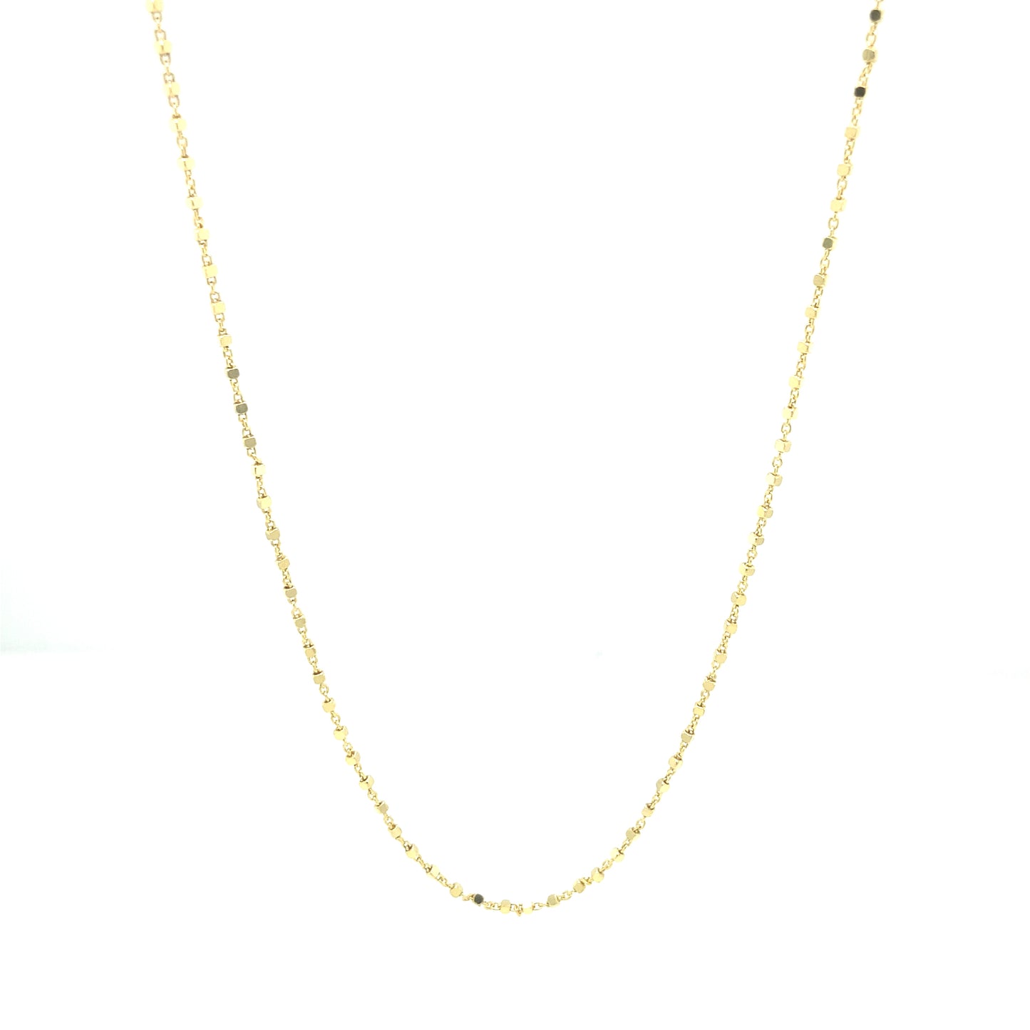 14K FANCY CHAIN WITH DOTS | Luby Gold Collection | Luby