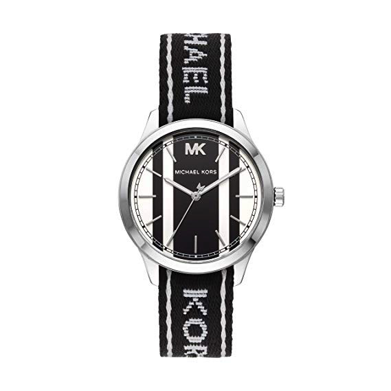 Runway Nato Watch (Black/White) | Michael Kors | Luby