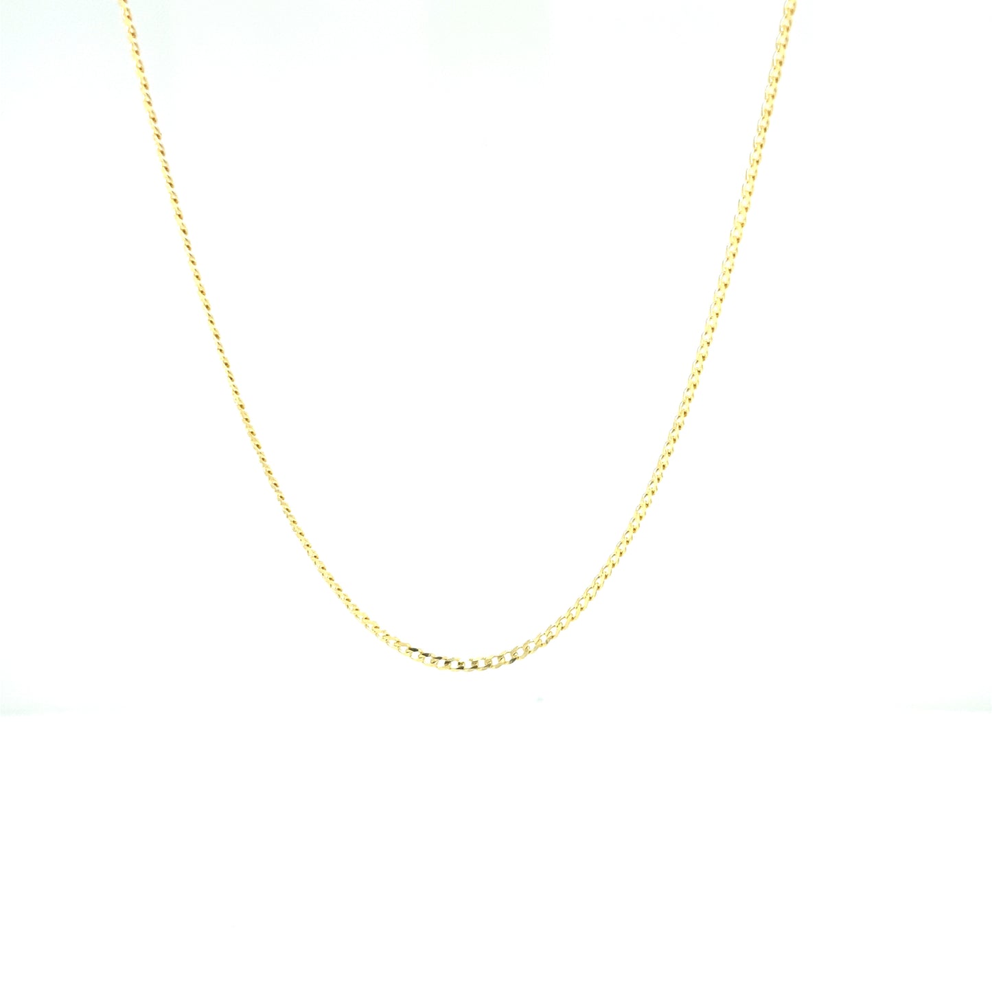 14K CUBAN FLAT CHAIN 1MM | Luby Gold Collection | Luby