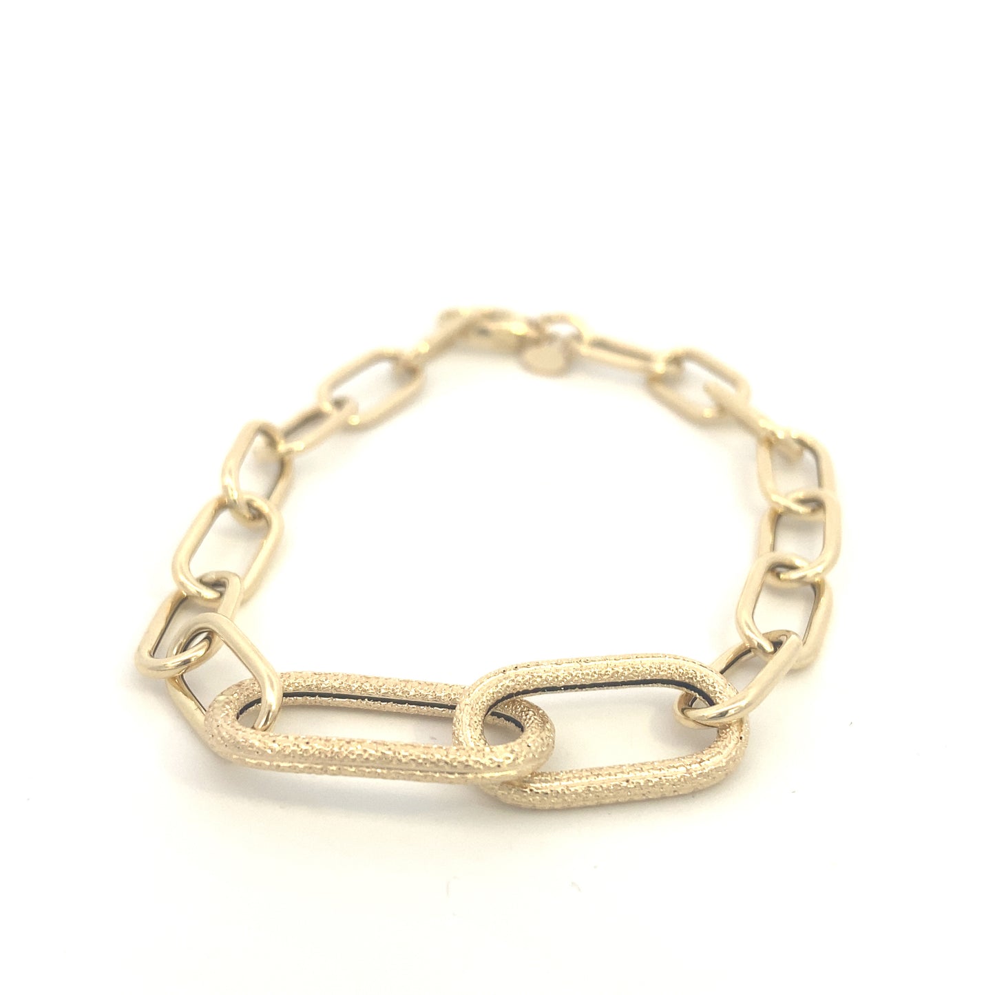 14K Gold Fashion Link Bracelet | Luby Gold Collection | Luby
