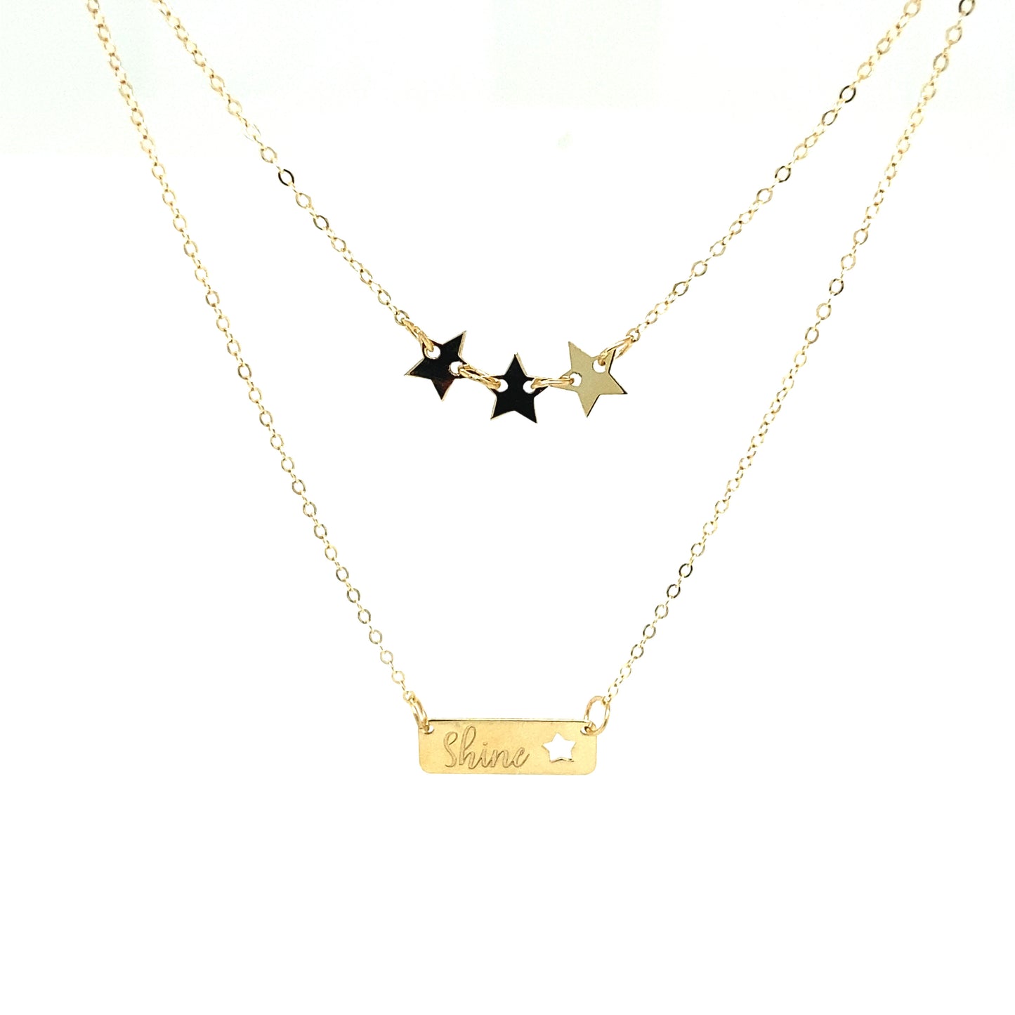 14K Gold Shine Star Necklace | Luby Gold Collection | Luby
