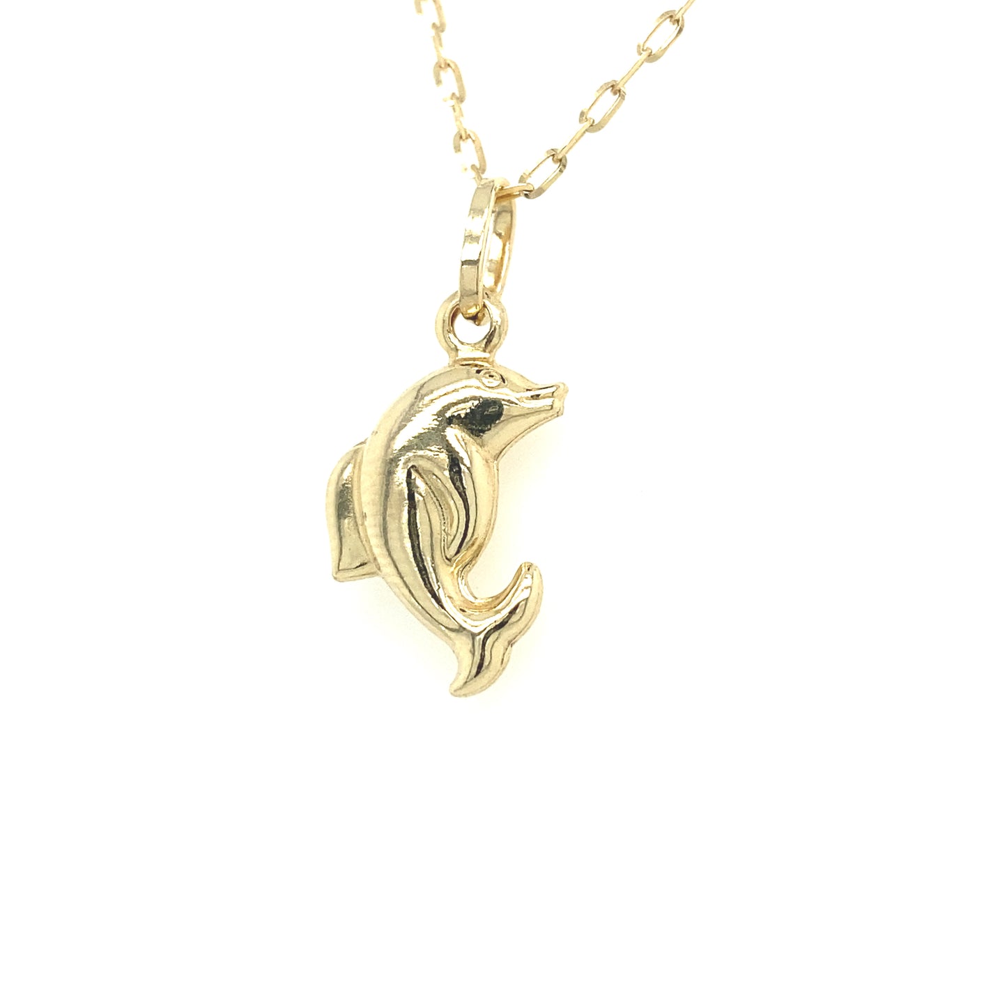 14k Gold Dolphin Pendant | Luby Gold Collection | Luby
