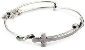 Cross Wrap Bangle Bracelet (Silver) | Alex and Ani | Luby